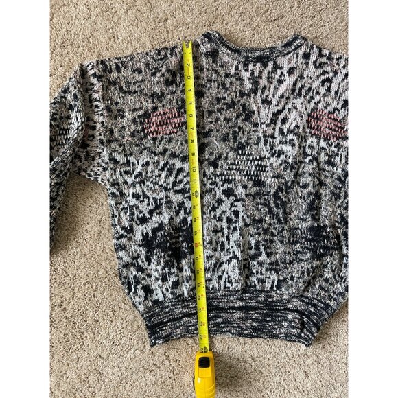 VTG Mens Gray and Pink Grandpacore Crosby 90s Grandpa  Sweater Size L - Picture 3 of 5